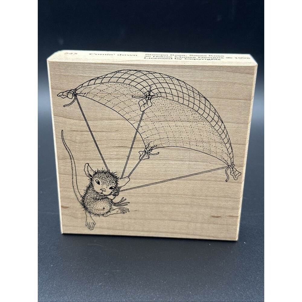 HOUSE MOUSE DESIGNS COMIN' DOWN RUBBER STAMP + Sentiment I forgot your Birthday